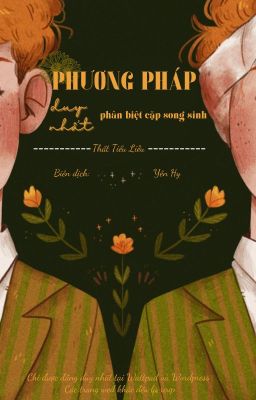 1/[HP-HOÀN] Phương pháp duy nhất phân biệt cặp song sinh