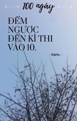 100 ngày đếm ngược đến kì thi vào 10.