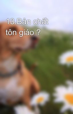 13.Bản chất tôn giáo ?