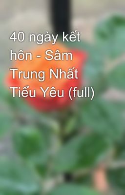 40 ngày kết hôn - Sâm Trung Nhất Tiểu Yêu (full)