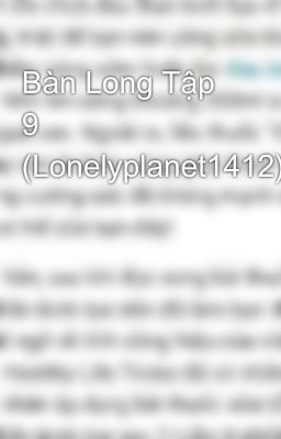 Bàn Long Tập 9 (Lonelyplanet1412)