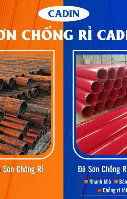 CUNG CẤP SƠN CHỐNG RỈ CADIN MÀU ĐỎ CHO SẮT THÉP