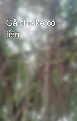 Gả cho kẻ có tiền