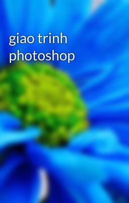 giao trinh photoshop