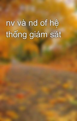 nv và nd of hệ thống giám sát