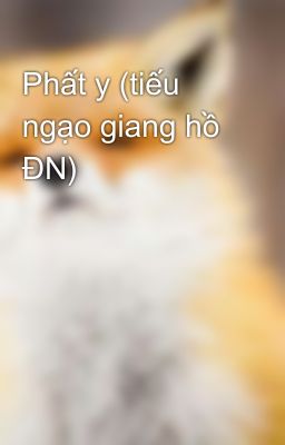 Phất y (tiếu ngạo giang hồ ĐN)