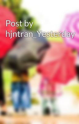 Post by hjntran_Yesterday