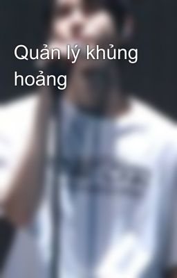 Quản lý khủng hoảng