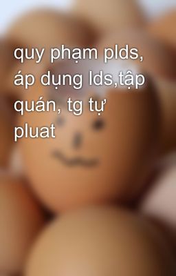 quy phạm plds, áp dụng lds,tập quán, tg tự pluat