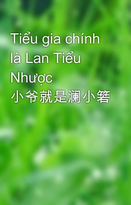 Tiểu gia chính là Lan Tiểu Nhược 小爷就是澜小箬