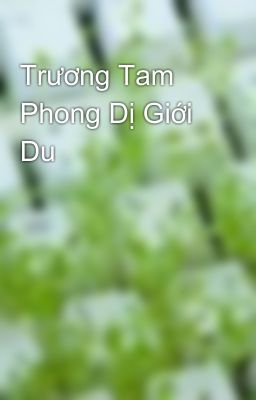 Trương Tam Phong Dị Giới Du