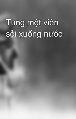 Tung một viên sỏi xuống nước